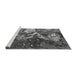 Sideview of Machine Washable Oriental Gray Industrial Rug, wshurb1100gry