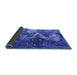 Sideview of Oriental Blue Industrial Rug, urb1100blu