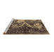 Sideview of Machine Washable Oriental Brown Industrial Rug, wshurb1100brn