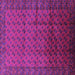 Square Machine Washable Oriental Purple Industrial Area Rugs, wshurb1101pur