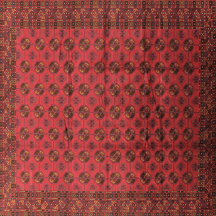 Square Oriental Brown Industrial Rug, urb1101brn