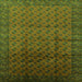 Square Machine Washable Oriental Green Industrial Area Rugs, wshurb1101grn