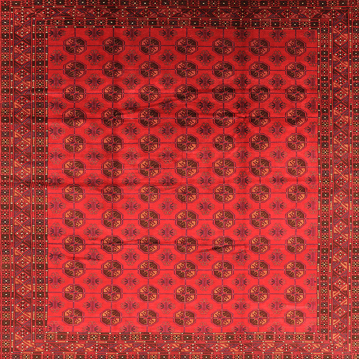 Square Oriental Orange Industrial Rug, urb1101org