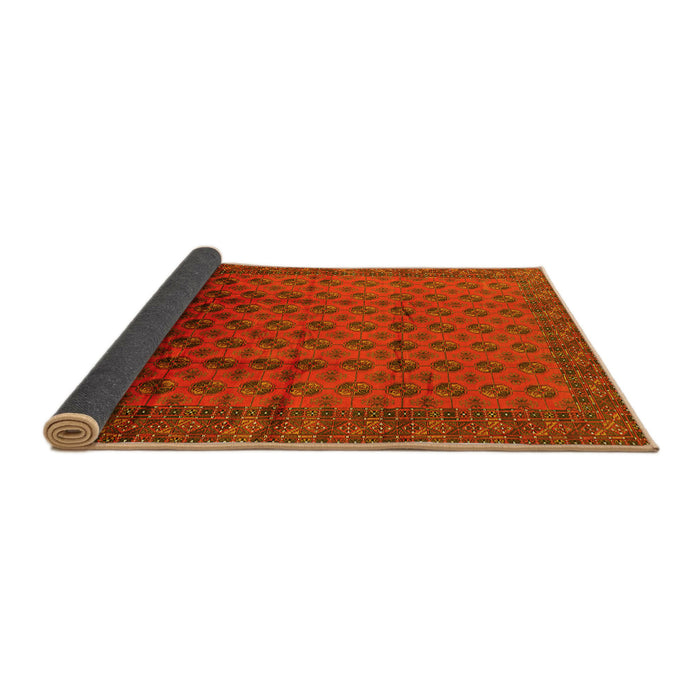 Sideview of Oriental Yellow Industrial Rug, urb1101yw