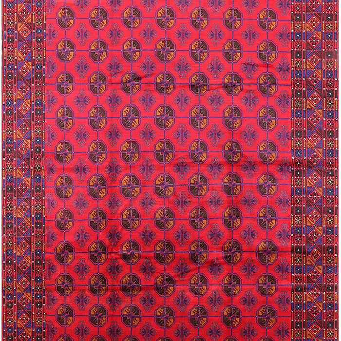 Mid-Century Modern Dark Raspberry Purple Oriental Rug, urb1101