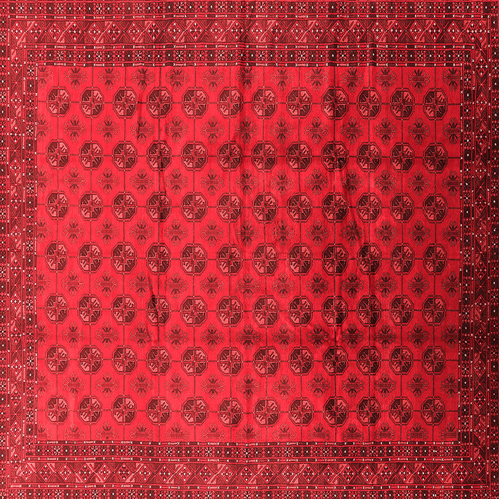 Machine Washable Oriental Red Industrial Rug, wshurb1101red