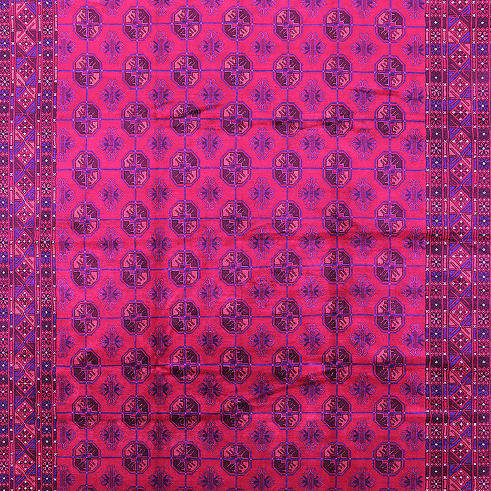 Machine Washable Oriental Pink Industrial Rug, wshurb1101pnk