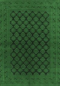 Oriental Emerald Green Industrial Rug, urb1102emgrn