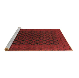 Sideview of Machine Washable Oriental Brown Industrial Rug, wshurb1102brn