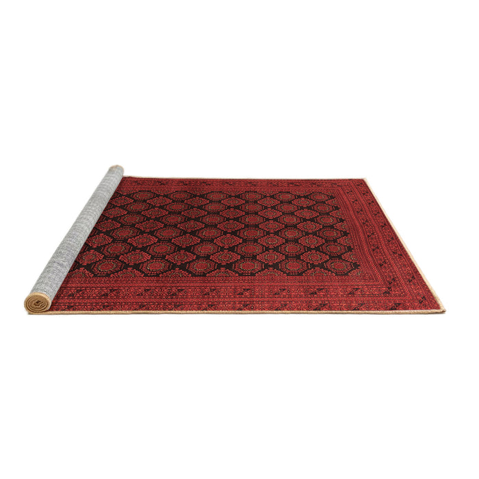 Sideview of Machine Washable Oriental Brown Industrial Rug, wshurb1102brn