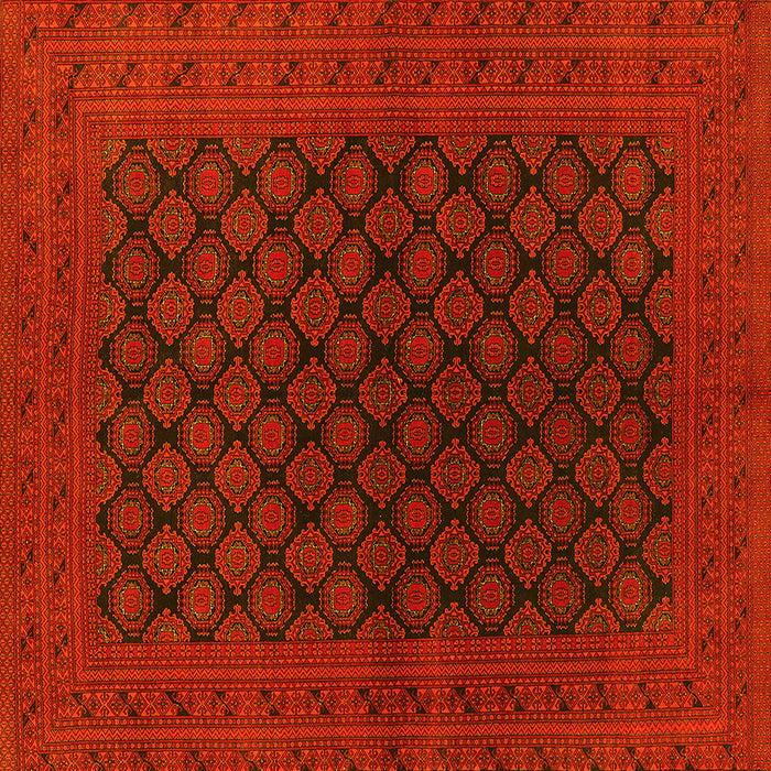 Square Oriental Yellow Industrial Rug, urb1102yw