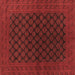 Square Machine Washable Oriental Brown Industrial Rug, wshurb1102brn
