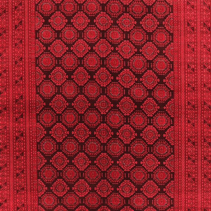 Machine Washable Oriental Red Industrial Rug, wshurb1102red