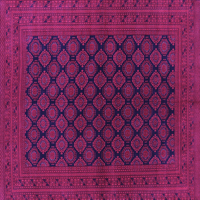 Square Machine Washable Oriental Purple Industrial Area Rugs, wshurb1102pur