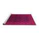 Sideview of Machine Washable Oriental Pink Industrial Rug, wshurb1102pnk