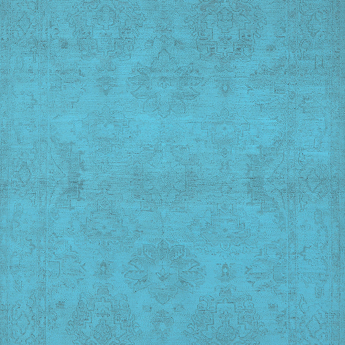 Machine Washable Oriental Light Blue Industrial Rug, wshurb1103lblu