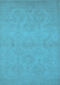 Oriental Light Blue Industrial Rug, urb1103lblu