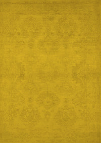 Oriental Yellow Industrial Rug, urb1103yw