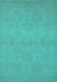 Oriental Turquoise Industrial Rug, urb1103turq