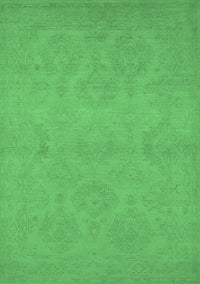 Oriental Emerald Green Industrial Rug, urb1103emgrn