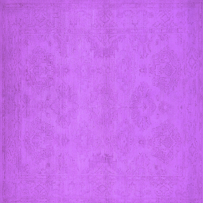 Square Oriental Purple Industrial Rug, urb1103pur