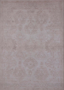 Mid-Century Modern Rosy Brown Pink Oriental Rug, urb1103