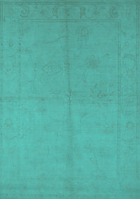 Oriental Turquoise Industrial Rug, urb1104turq