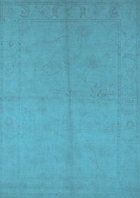 Oriental Light Blue Industrial Rug, urb1104lblu