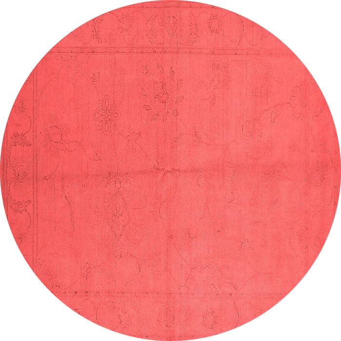 Machine Washable Oriental Red Industrial Rug, wshurb1104red