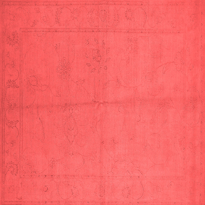 Machine Washable Oriental Red Industrial Rug, wshurb1104red