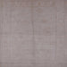 Square Mid-Century Modern Rosy Brown Pink Oriental Rug, urb1104