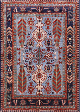 Mid-Century Modern Rosy Brown Pink Oriental Rug, urb1105