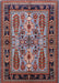 Mid-Century Modern Rosy Brown Pink Oriental Rug, urb1105