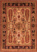 Machine Washable Oriental Orange Industrial Area Rugs, wshurb1105org