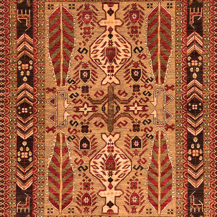 Machine Washable Oriental Orange Industrial Area Rugs, wshurb1105org