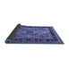 Sideview of Oriental Blue Industrial Rug, urb1105blu