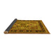 Sideview of Oriental Yellow Industrial Rug, urb1105yw