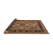 Sideview of Oriental Brown Industrial Rug, urb1105brn