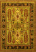 Oriental Yellow Industrial Rug, urb1105yw