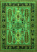 Oriental Green Industrial Rug, urb1105grn