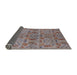 Sideview of Mid-Century Modern Chestnut Brown Oriental Rug, urb1106