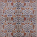 Square Mid-Century Modern Chestnut Brown Oriental Rug, urb1106