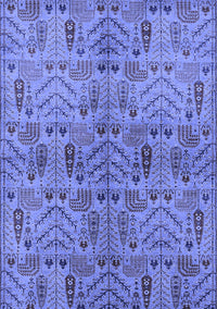 Oriental Blue Industrial Rug, urb1106blu