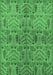 Oriental Emerald Green Industrial Rug, urb1106emgrn