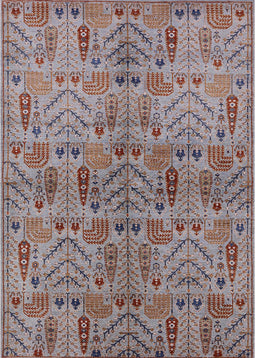 Mid-Century Modern Chestnut Brown Oriental Rug, urb1106