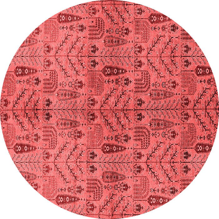Machine Washable Oriental Red Industrial Rug, wshurb1106red