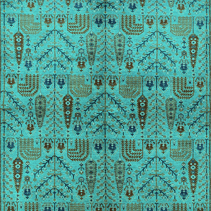 Oriental Turquoise Industrial Rug, urb1106turq