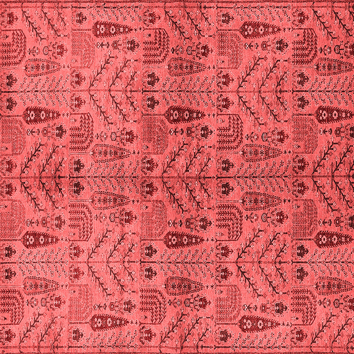 Machine Washable Oriental Red Industrial Rug, wshurb1106red