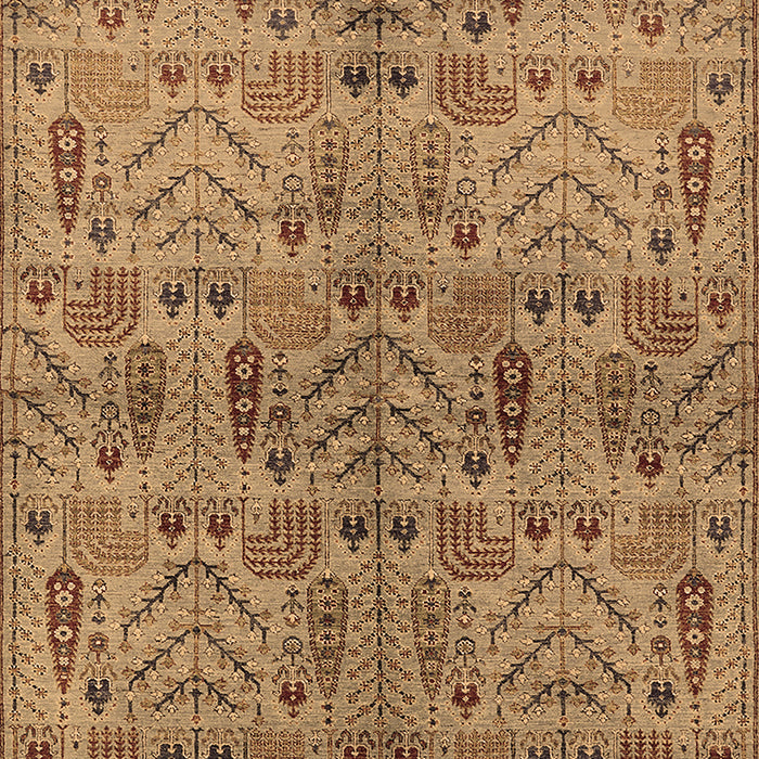 Machine Washable Oriental Brown Industrial Rug, wshurb1106brn