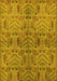 Oriental Yellow Industrial Rug, urb1106yw